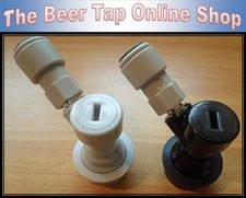 2x Threaded Ball Lock Disconnect & JG 3/8 Connector. Cornelius/Corny Keg Coupler