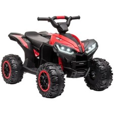 Aosom 12V Kids ATV Quad Car with Forward Backward Function, Four Wheeler for K
