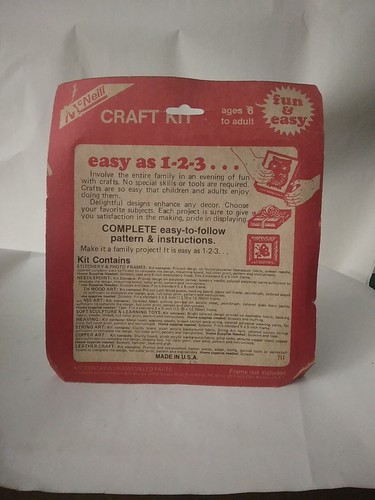 Vintage McNeill Photo Frames CREWEL EMBROIDERY KIT Butterflies #1505 - Picture 2 of 7