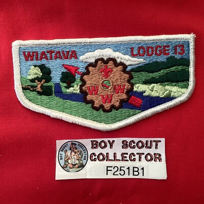 Boy Scout OA Wiatava Lodge 13 Order Of The Arrow Flap Patch F251B1