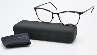 MODO Brille Model 4117 PURIT 52-17 142 Titanium Leicht Matt Lila Schwarz Havana