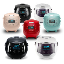 Reishunger Digitale Reiskocher mit Dämpfeinsatz, zwei Größen, viele Farben