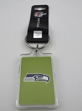 SEATTLE SEAHAWKS DOUBLE SIDED ACRYLIC NFL KEYCHAIN. New.
