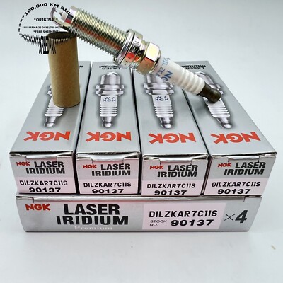 Genuine NGK Laser Iridium Spark Plug 4PCS Set for 2015-2020 Honda Fit 1.5L L4