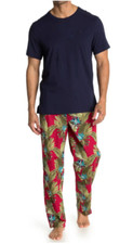 TOMMY BAHAMA Crew Neck T-Shirt  Pajama Pants 2-Piece Set, Size M  XS