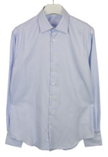 Suitsupply Extra Slim Fit Shirt Men's Button Placket Spread LARGE