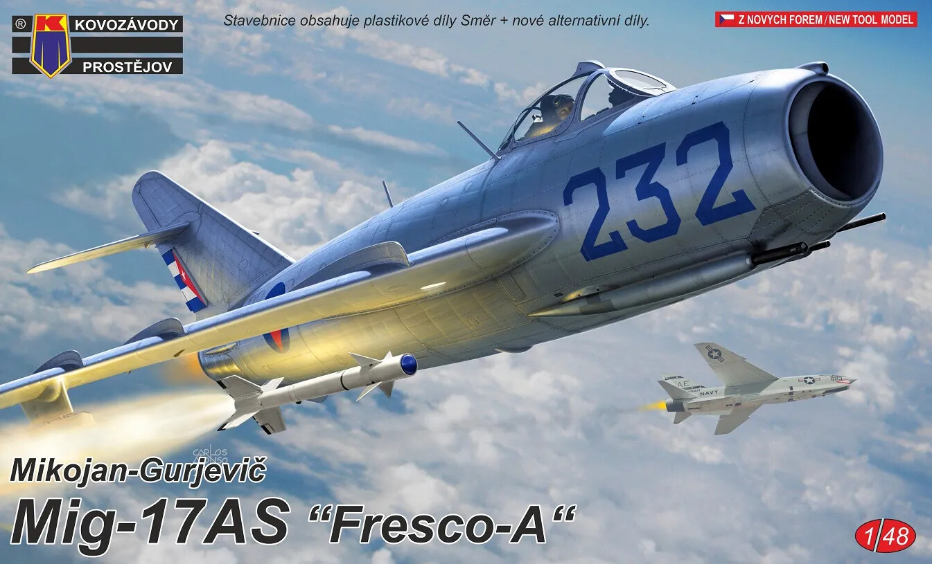 MiG-17AS Fresco A KP Models gravure fine maquette avion chasse 1/48