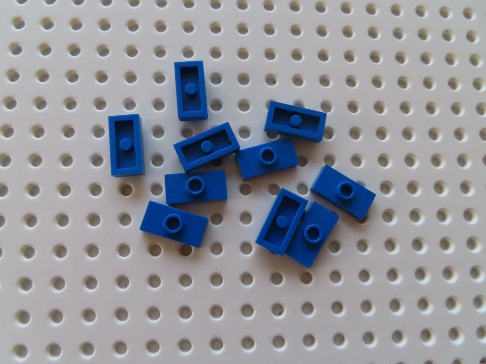Lego 10 x Noppenfliese Konverter 3794 15573 blau 1x2 - Bild 1 von 1