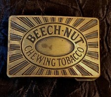 Vintage Beech-nut Chewing Tobacco Chew Dip Snuff Collectable Belt Buckle
