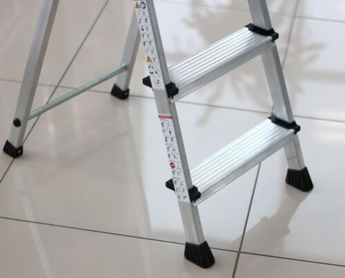 Angebot Premium Stufenstehleiter Haushaltsleiter Klappleiter TÜV-EN Alu 150kg - Bild 6 von 36
