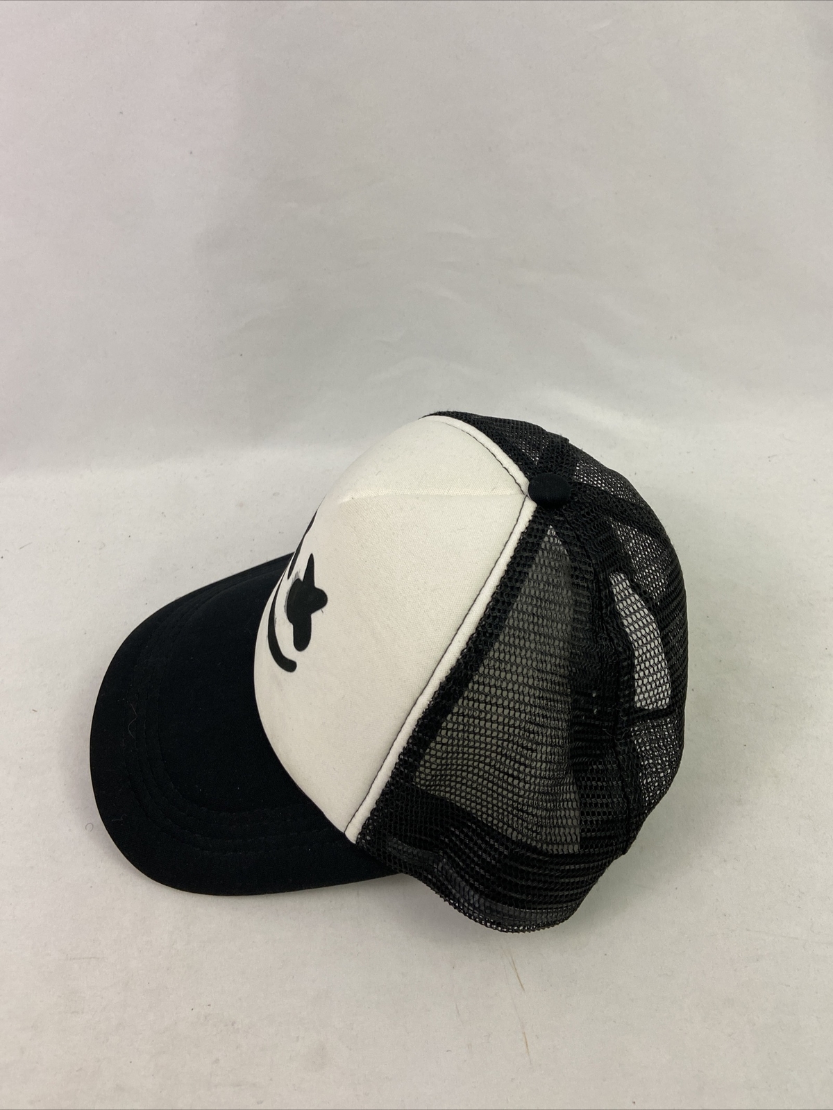 DJ Marshmello Black White Trucker Mesh Cap Hat Snapba… Gem