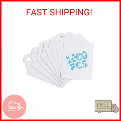 FEMELI Unstrung Marking Tags,1.75 x 1.1 Inches Price Tags,1000 Pcs White Merchan