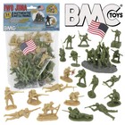 BMC WW2 IWO JIMA Plastic Army Men 32 American Japanese Soldier Figures 1:32 54MM