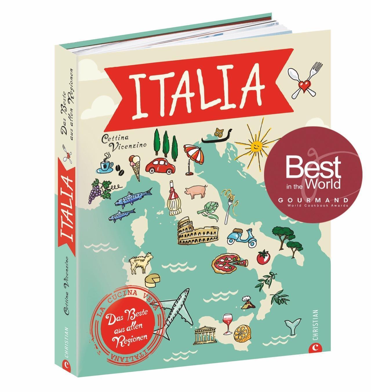 Italia | Cettina Vicenzino | Das Beste Aus Allen Regionen | Buch | 320