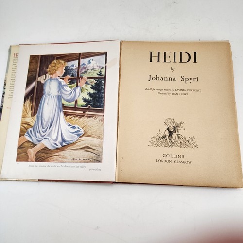 HEIDI By Johanna Spyri Hardcover Book Illustrated By Jean Howe 1959 1st Edition - Foto 4 di 12
