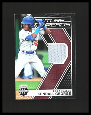 2023 Kendall George Rookie Card Patch - Elite  - Future Threads #FT-KG Dodgers 
