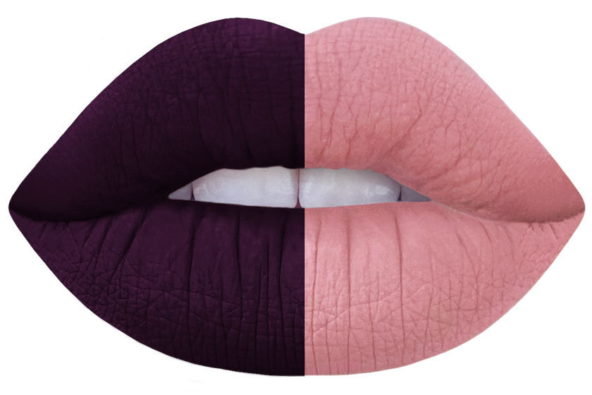 LIME CRIME VELVETINE VELVETINES RAVEN DARK PURPLE 2 MOOD MATTE LIPSTICK COSMETIC