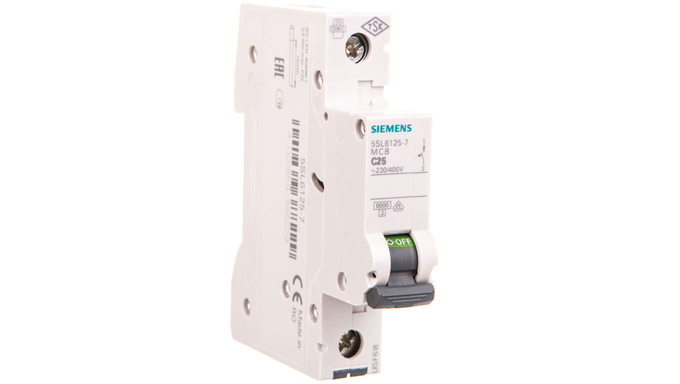 Circuit breaker SENTRON 5SL6 1P C 25A 6kA AC 5SL6125-7 /T2UK