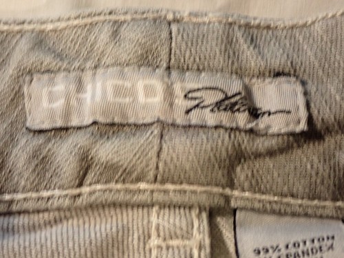 Chico's Platinum Jeans Womens Size 1 = Size 8 Gray Blingy Blinged 99% cotton - Picture 5 of 9