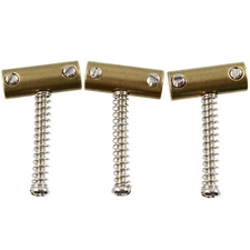 Tilt Compensated Brass Saddles for Vintage Fender Telecaster/Tele® Guitar 