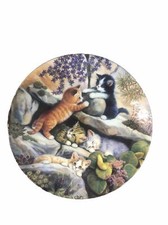 Bradford Exchange Germany KLETTEREI IM STEINGARTEN Kittens Collectible Plate 