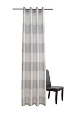 Eyelet Scarf Homing Burbank Curtain Opaque 140x245 573523 Stripe Silver