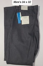 Perry Ellis Portfolio Slim-Fit Travel Luxe Castlerock Gray Men's 34 x 32 NWT