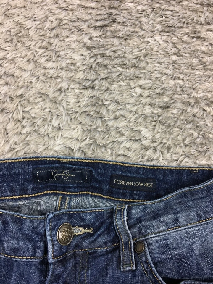 Женские джинсы Jessica Simpson Forever с заниженной талией размер 28 синий темный узор - Изображение 4 из 4