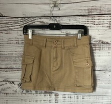 Tan Mini Skirt with Pockets size medium
