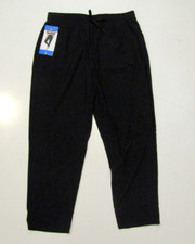NWT KIRKLAND SIGNATURE Womens Lounge Black 4 Way Stretch Active Pants Sz Small S