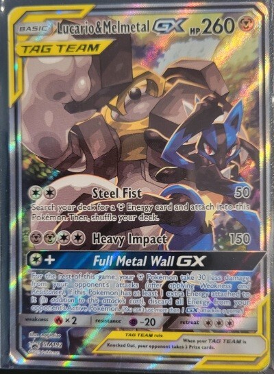 Pokémon card Lucario Melametal Tag Team GX