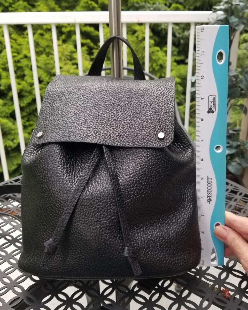 Treasure & Bond NORDSTROM Womens Backpack Black Pebbled Leather Mini  Backpack | eBay