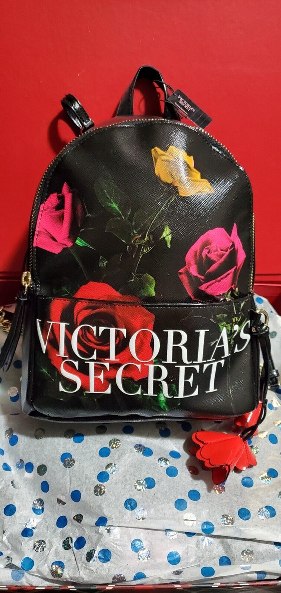 black mini backpack with rose SOUP Travel light Empyre Rose Skull Black Backpack
