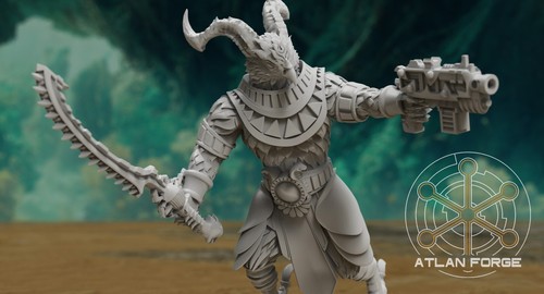 Avian Berserkers 32mm SciFi Fantasy Miniatur Tabletop Spiele Grimdark RPGs dnd - Bild 4 von 8