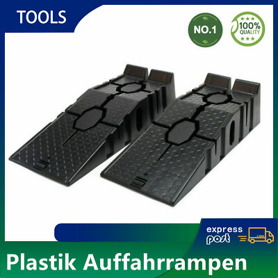 1 Paar Plastik Auffahrrampen Extra Flache Kunstoff Rampe Plastic ramp