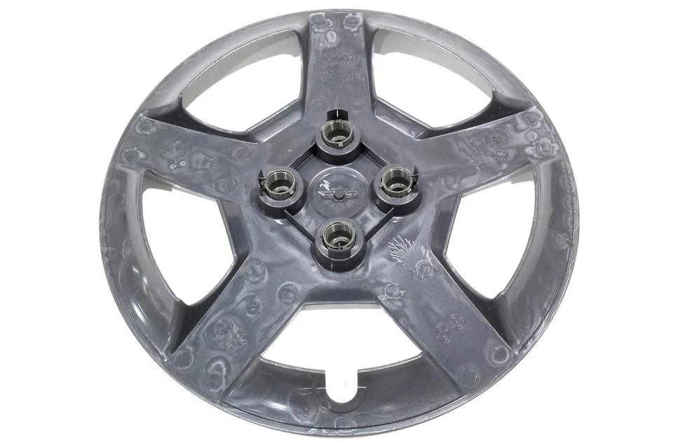 Cubierta de tapa central de cubo de rueda GM 15" plateada 05-08 Chevrolet Cobalt 9595091 OEM NUEVA Foto 2 de 4
