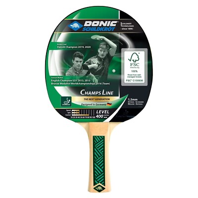Donic Young Champ 400 Wooden Table Tennis Racket Bat All Round Sports Play