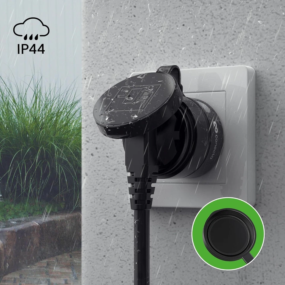 Funksteckdosen mit Fernbedienung außen Steckdose Funkfernbedienung Outdoor IP44 - Bild 4 von 4