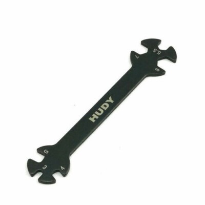 Neu 6 in 1 RC Hudy Schraubenschlüssel 3/4/5/5,5/7/8 mm für Drehschnallen Schlüssel Spannschloss
