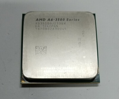 AMD A6-3500 Series AD35000-JZ33GX 2.1GHZ Socket FM1 CPU Processor Used Working