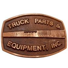 Vintage Truck Mechanic Belt Buckle Parts And Equipment Auto Automotive Car