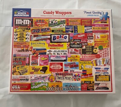 Candy Wrappers Puzzle 1000 pieces White Mountain Puzzles NEW