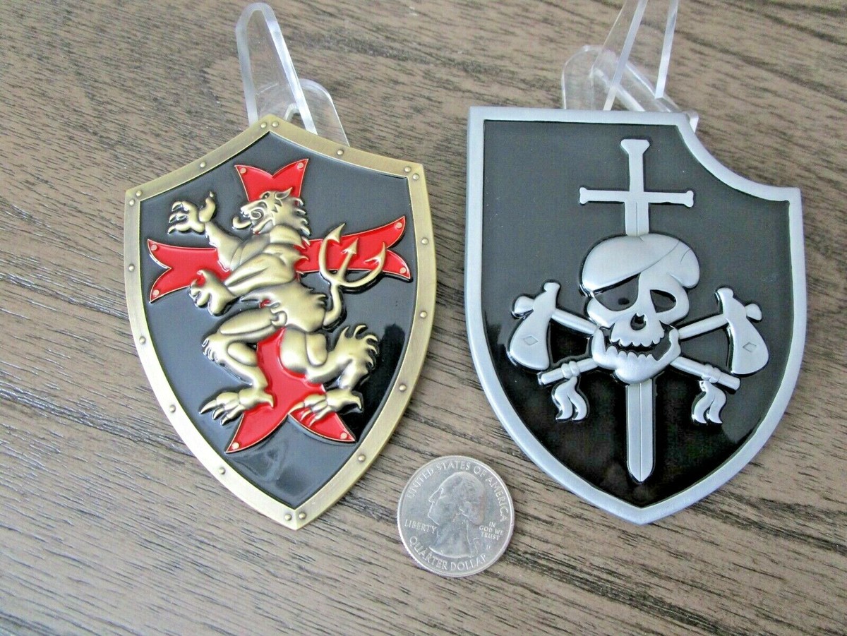 Lot of 2 Navy Seal Team Six Silver & Gold Squadrons NSWDG