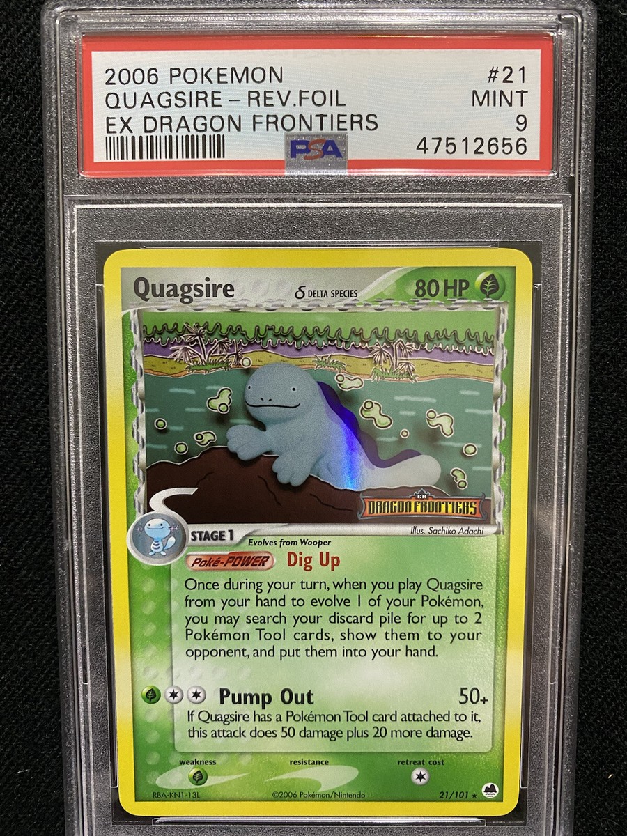 2006 Pokemon EX Dragon Frontiers Quagsire Reverse Foil 21