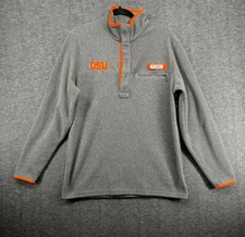 Columbia Fleece Jacket Mens Size S Oregon State Beavers Pfg 1/4 Snap Harborside