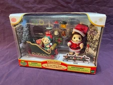 Mr. Lions Winter Sleigh Christmas Set - NEW - Sylvanian Families Calico Critters