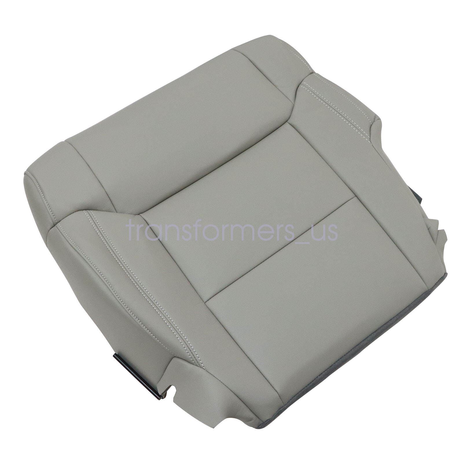 For 2014 to 2020 Toyota Tundra Driver Bottom Replacement Leather Seat Cover Gray