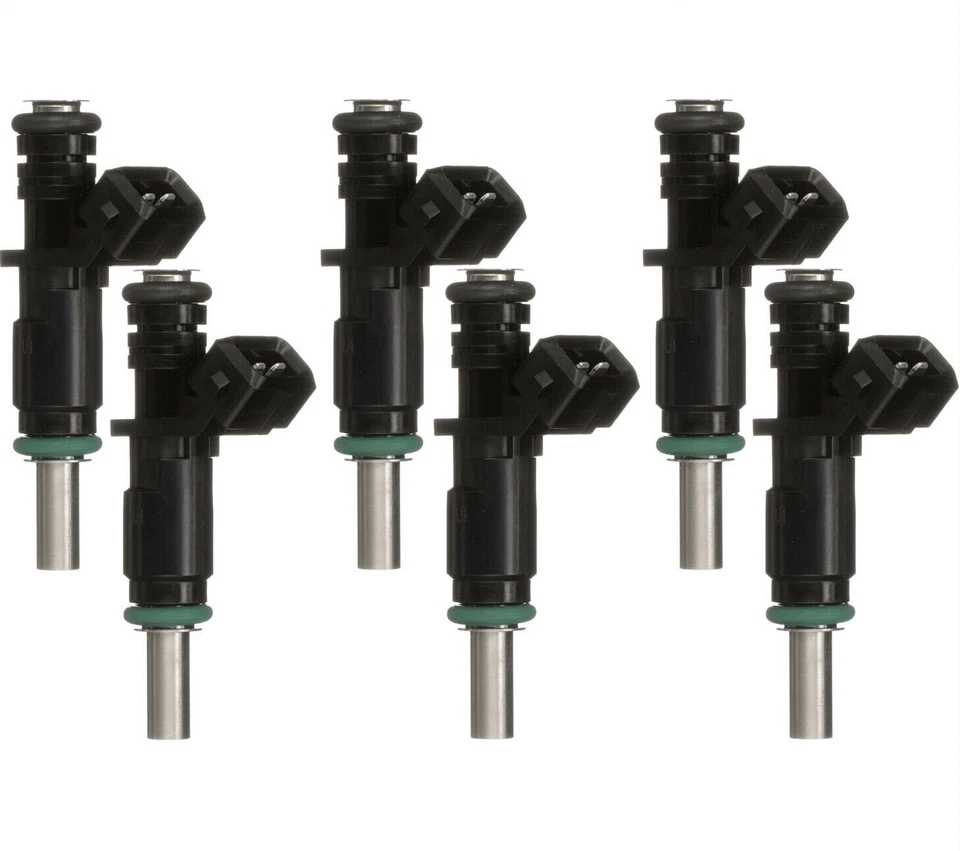 6X Inyectores de combustible para BMW X3 X5 Z4 128I 328i 328xi 528i 530I 3,0 L L6 1353753163 Foto 2 de 4