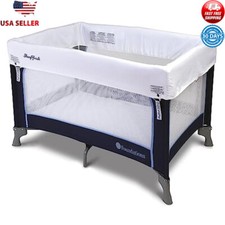 Portable Baby Play Yard Folding Pack Play W/Washable Cover Travel Bag Home New