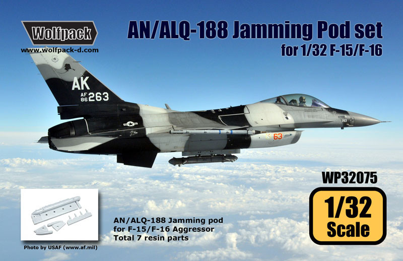 Wolfpack 1/32 AN/ALQ-188 Jamming Pod set for 1/32 F-15/F-16 Aggressor - WP32075 Wolfpack 1/32 AN/ALQ-188 Jamming Pod set for 1/32 F-15/F-16 Aggressor - WP32075